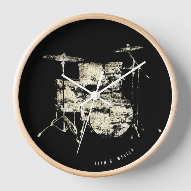 Horloge Il est temps de jouer des tambours (Recto)