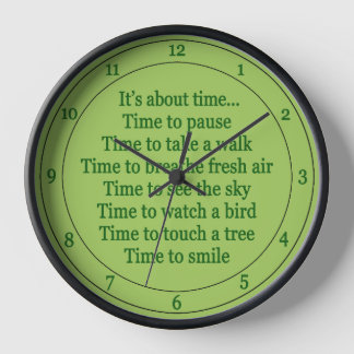 Horloge Il temps l'horloge nature exercice santé vert