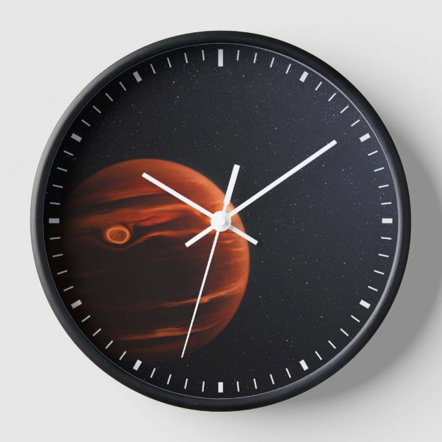 Horloge Illustration De Exoplanet Vhs 1256 B Et Ses Étoile (Recto)