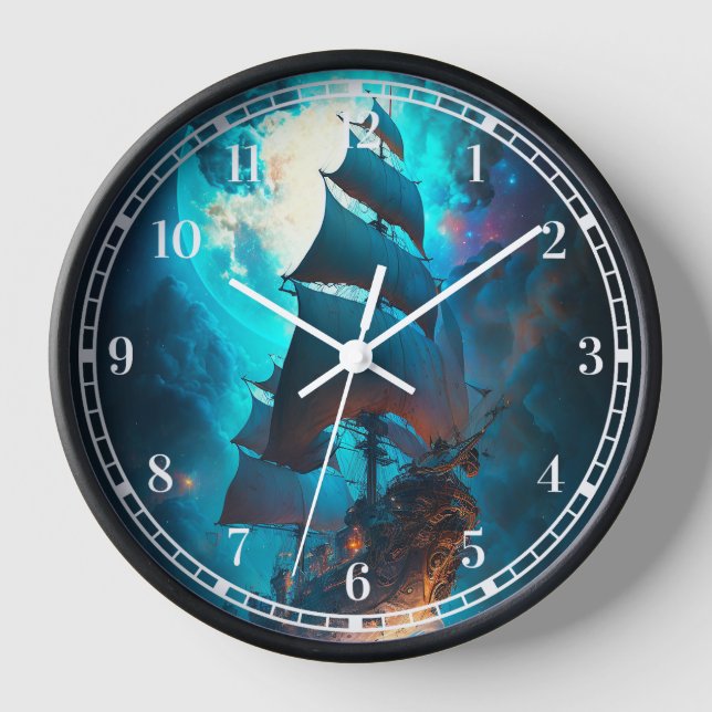 Horloge Imaginaire de navire volant (Recto)