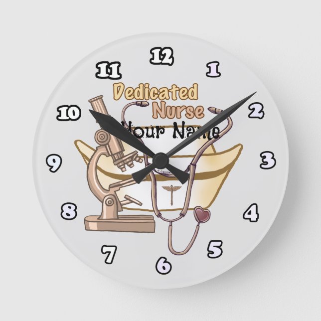 Horloge infirmière dédiée cool (Recto)