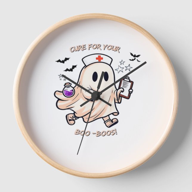 Horloge Infirmière fantôme avec potion magique - Cure pour (Recto)