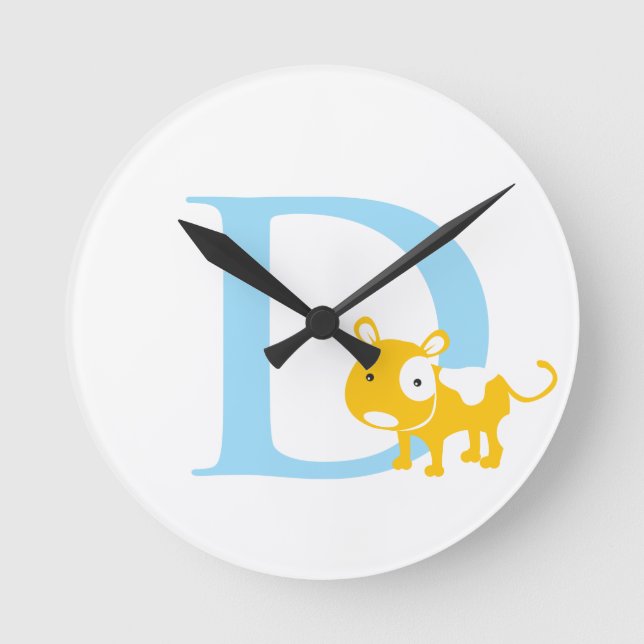 Horloge initiale de la lettre D (Recto)