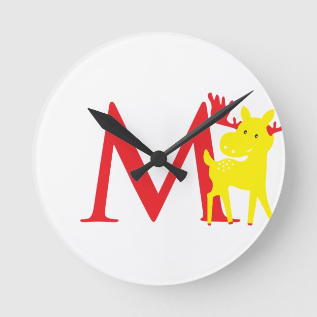 Horloge initiale de la lettre M (Recto)