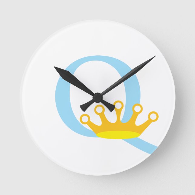 Horloge initiale de la lettre Q (Recto)