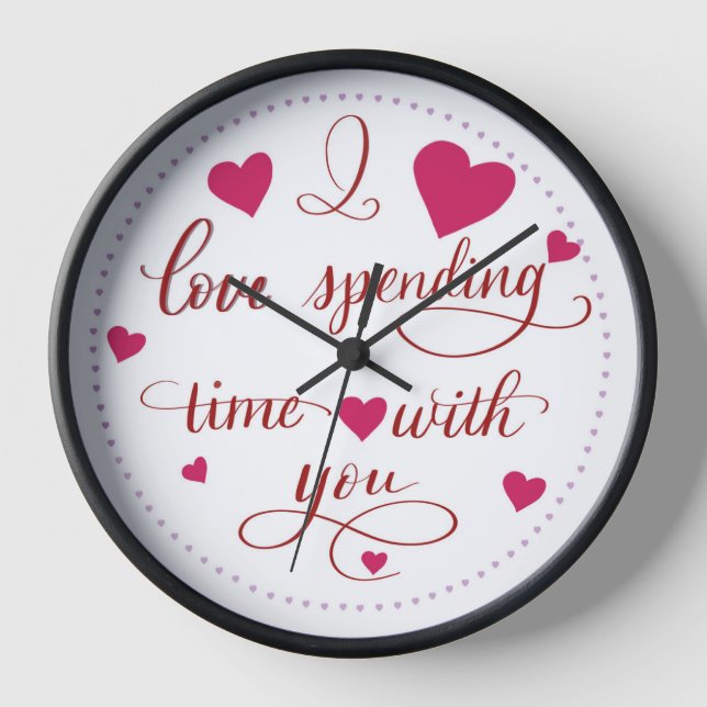 Horloge J'adore passer du temps avec toi (Recto)