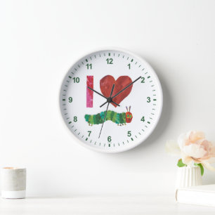 Horloge J'Aime La Caterpillar Très Affamée