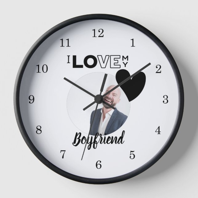 Horloge J'Aime Mon PETIT AMI MARI MARI DAD Grand-Père Frèr (Recto)