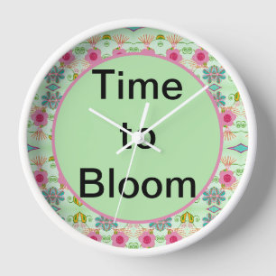 Horloge Jardin Éclectique Envoûtant : Beauté Florale Diver