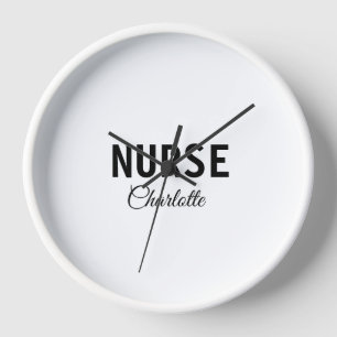 Horloge Je suis infirmière médecin expert ajouter votre no