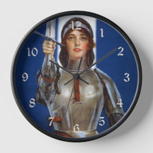 Horloge Jeanne d'Arc : La Pucelle d'Orléans, héroïne cheva