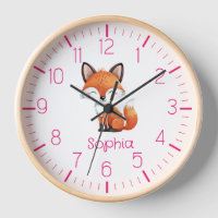 Jolie Red Fox Personnalisée Montre pour enfants