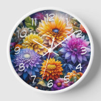 Jolies fleurs d'art IA colorées