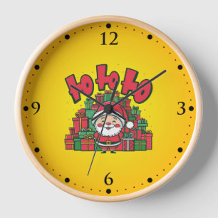 Horloge Jolly Cartoon Père Noël Noël-67748