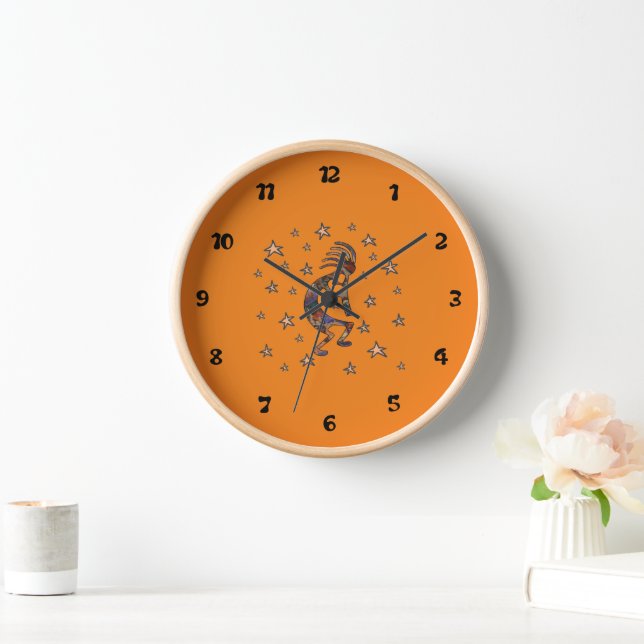 Horloge Kokopelli dans les étoiles (Maison)