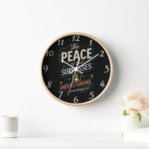 Horloge La paix de Dieu surpasse toute compréhension.