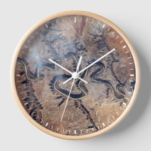 Horloge La Rivière Verte Et Ses Canyons Tributaires Dans L