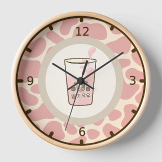Horloge Lait Fraise