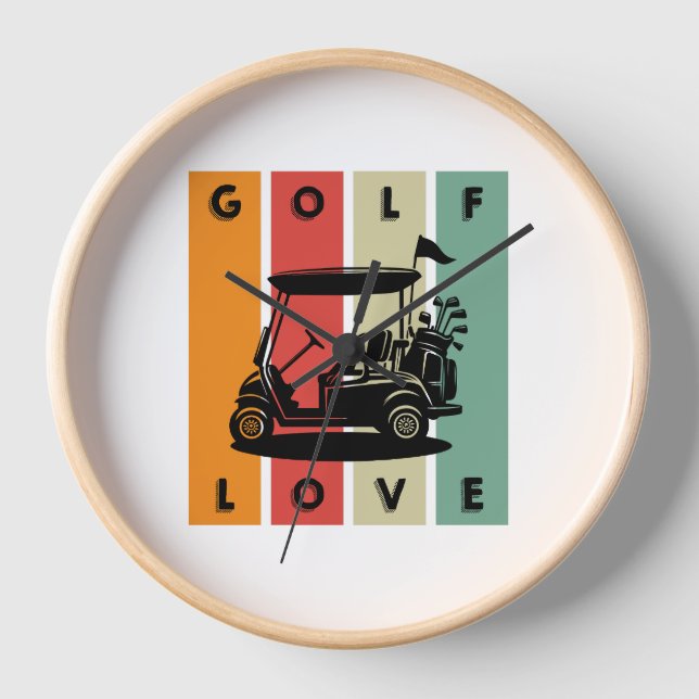 Horloge L'amour du golf (Recto)