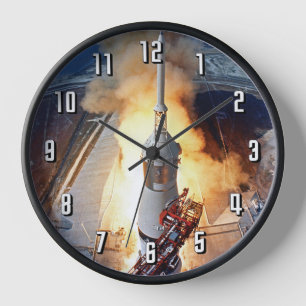 Horloge Lancement de la fusée de l'atterrissage sur la Lun