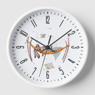 Horloge Lapin en vacances