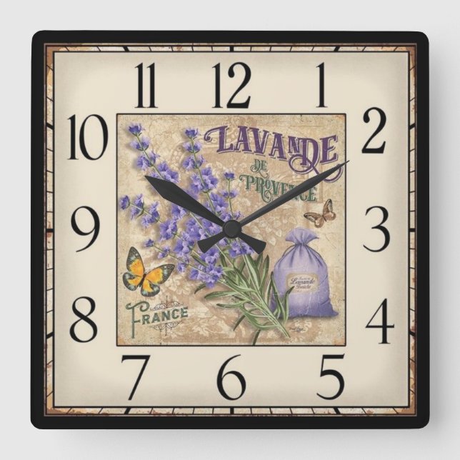 Horloge Lavande De Provence (Recto)