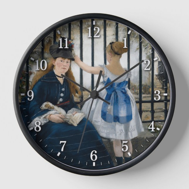 Horloge "Le Chemin de fer" de Manet (Recto)