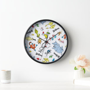 Horloge Le monde du modèle de Dr Seuss