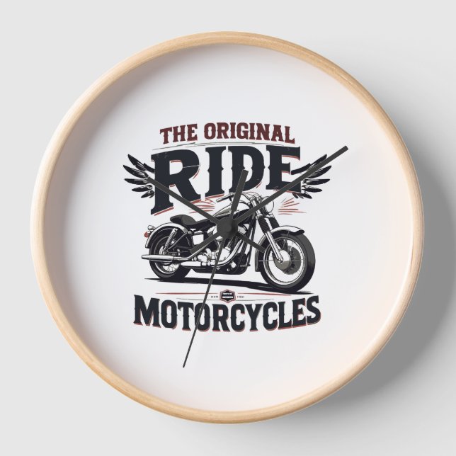 Horloge le vélo de randonnée original (Recto)