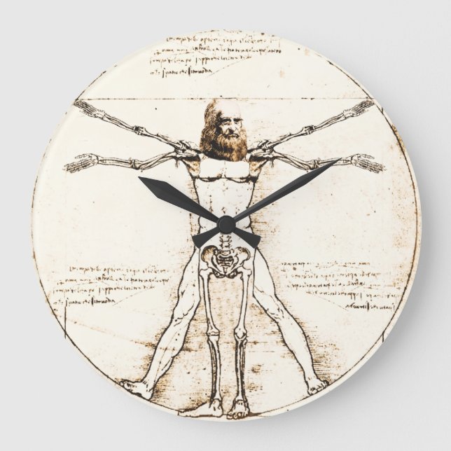 Horloge Leonardo DaVinci Vitruvian (Recto)
