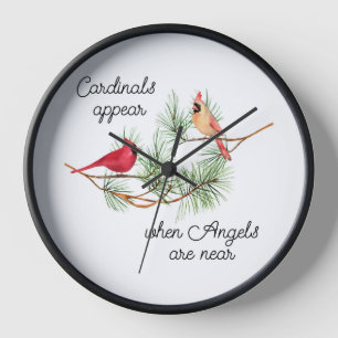 Horloge Les cardinaux apparaissent quand les anges sont pr