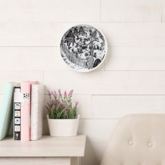 Horloge Les colonialistes attaquent un village balinais