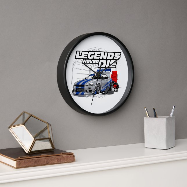 HORLOGE LES LÉGENDES NE MEURTENT JAMAIS ! (Bureau)