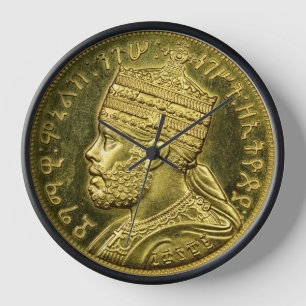 Horloge Lion de Judah Jah Armée Menelik II Rasta Racines