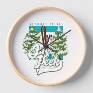 Horloge Logo ski Jay Peek Vermont