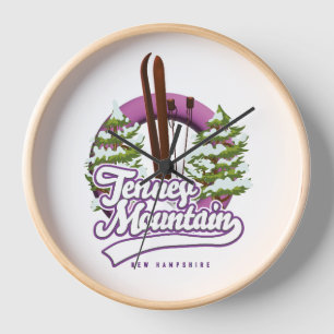 Horloge logo ski mont tenney new hampshire