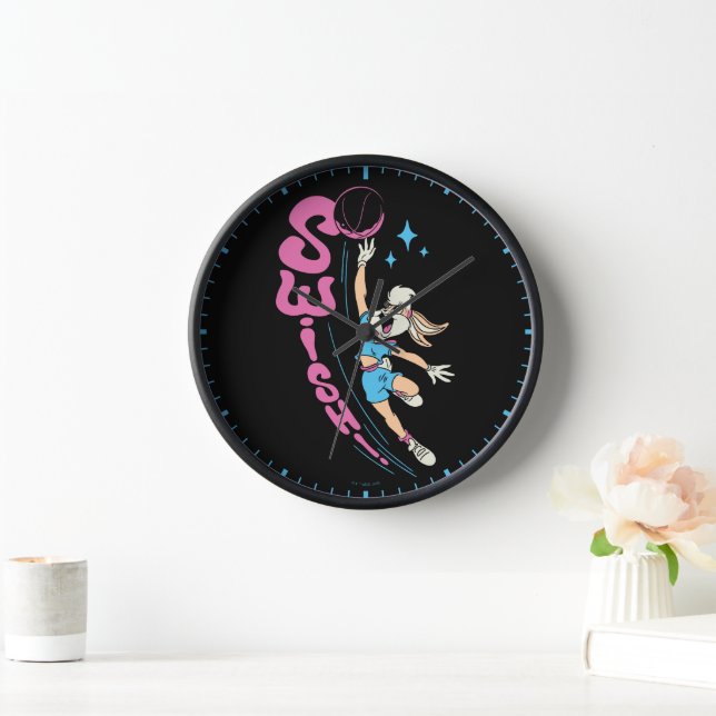 Horloge Lola Buny "SUISSE !" Basketball Dunk (Maison)