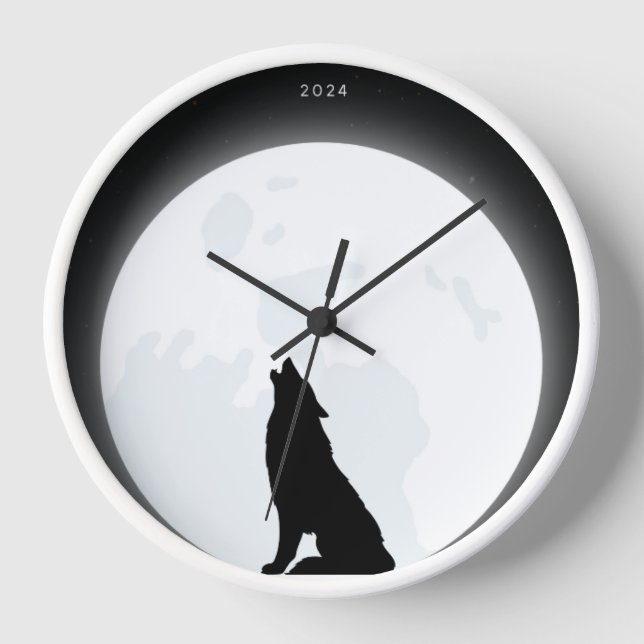 Horloge loup de lune intérieure (Recto)