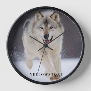 Horloge Loup de Yellowstone