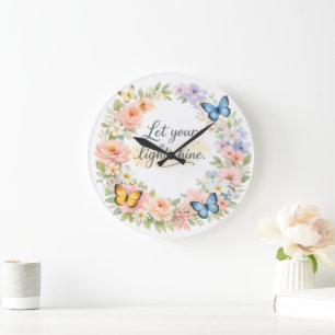 Horloge lumière éclatante