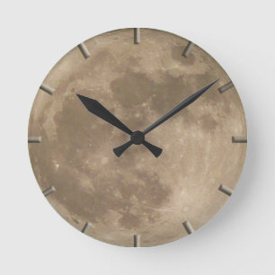 Horloge Lune Pleine lune Horloge Mur Horloges Déco