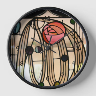 Horloge Mackintosh - Fenêtre en verre tendu,