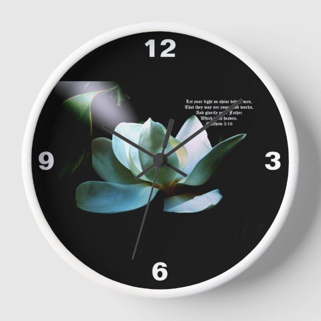 Horloge Magnolia Spotlight Matthew 5:16 (Recto)