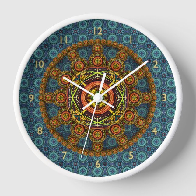 Horloge Mandala Wall Clock (Recto)