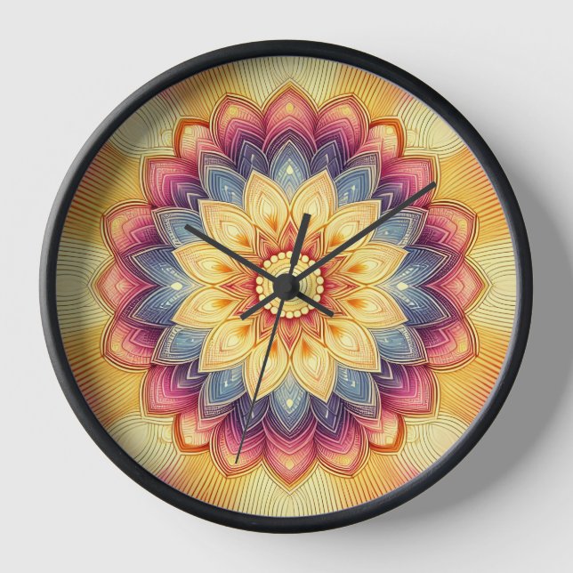 Horloge Mandala Wall Clock (Recto)