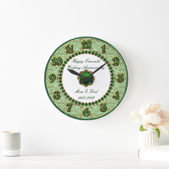 Horloge Mariage Emeraude (Maison)