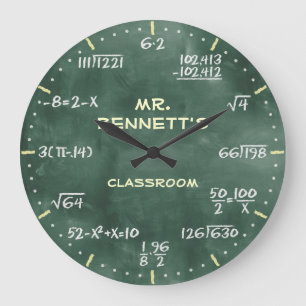 Horloge mathématique de Personalizable d'équatio