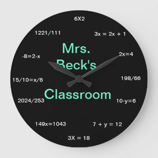 Horloge mathématique ronde (grande)