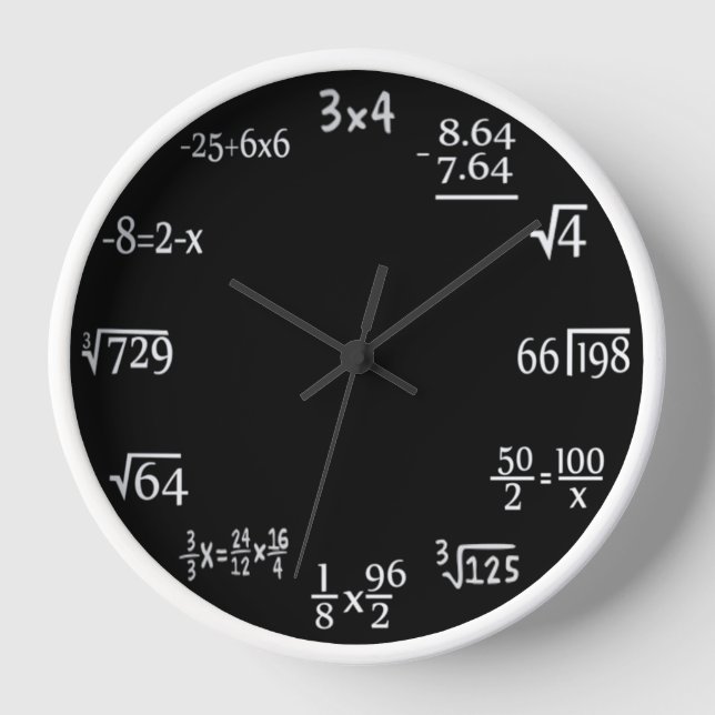 Horloge Mathématiques (Recto)