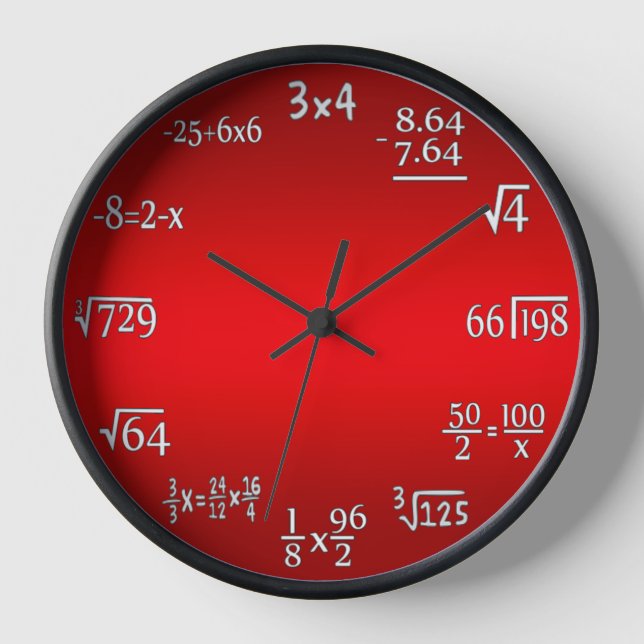 Horloge Mathématiques (Recto)